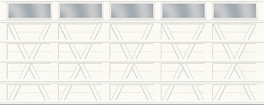 X Layout, 2-Slat Base - 5 bays