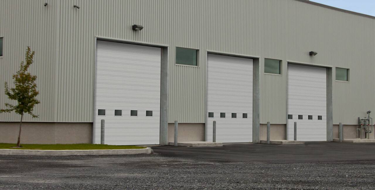 G-2020 doors, 16' x 16', Tex White